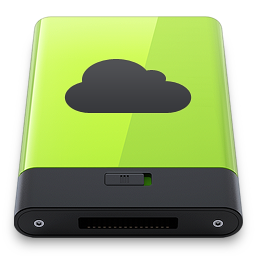 Green iDisk Icon 256x256 png